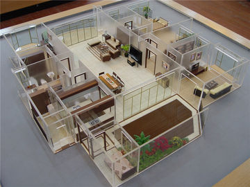 El diseño interior miniatura modela, el modelo interior 3D 60 * los 60CM de la casa de acrílico