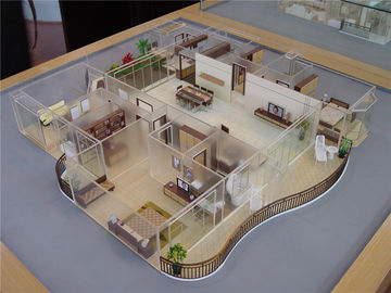 El modelo interior del plan 3D de la casa, el diseño casero arquitectónico comercial 3d modela