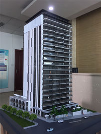 1/75 modelo arquitectónico de la escala que hace los materiales, modelo del edificio público con la luz blanca