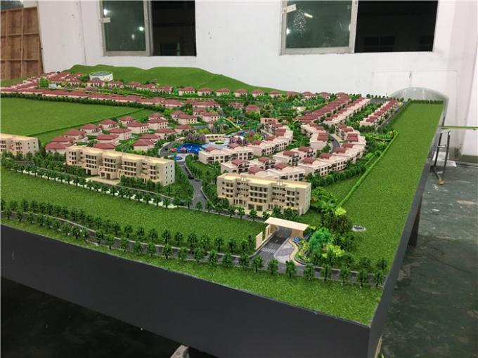 Llevado encendiendo las fuentes de modelado arquitectónicas, maqueta de la escala de las propiedades inmobiliarias
